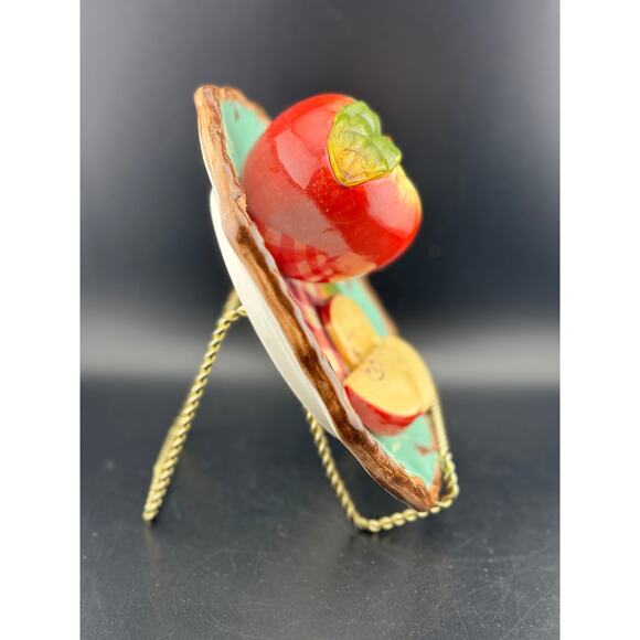 Vintage Baum Bros. Decorative 3D Apple Plate - Picture 4 of 7